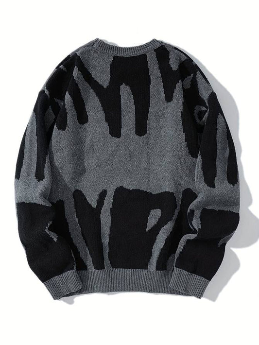 Grauer Pullover für Männer 1