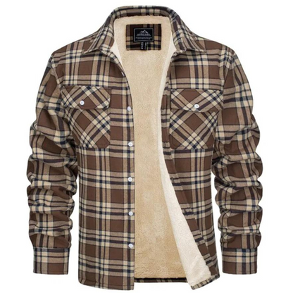 Harvey - Fleecegefütterte karierte Jacke 4