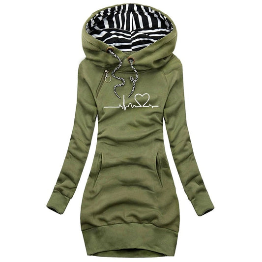 Heartbeat Pullover - Fashion Winter Pullover Kleid 1