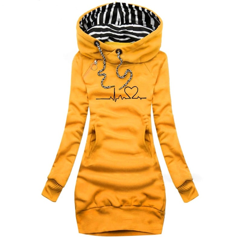 Heartbeat Pullover - Fashion Winter Pullover Kleid 2