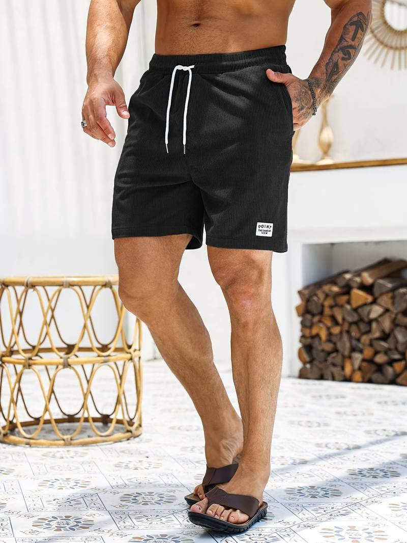 Herren Badeshorts mit elastischem Bund & Tunnelzug – Leichte Strandshorts für Sommer, Urlaub & Sport 4