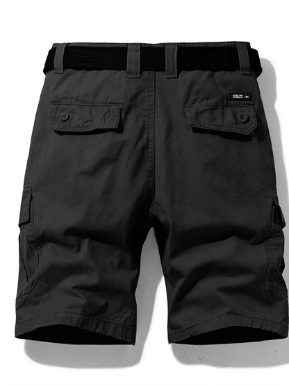 Herren Cargo Shorts mit Gürtel – Funktionale Freizeithose mit Seitentaschen & Reißverschluss für Sommer & Outdoor 7