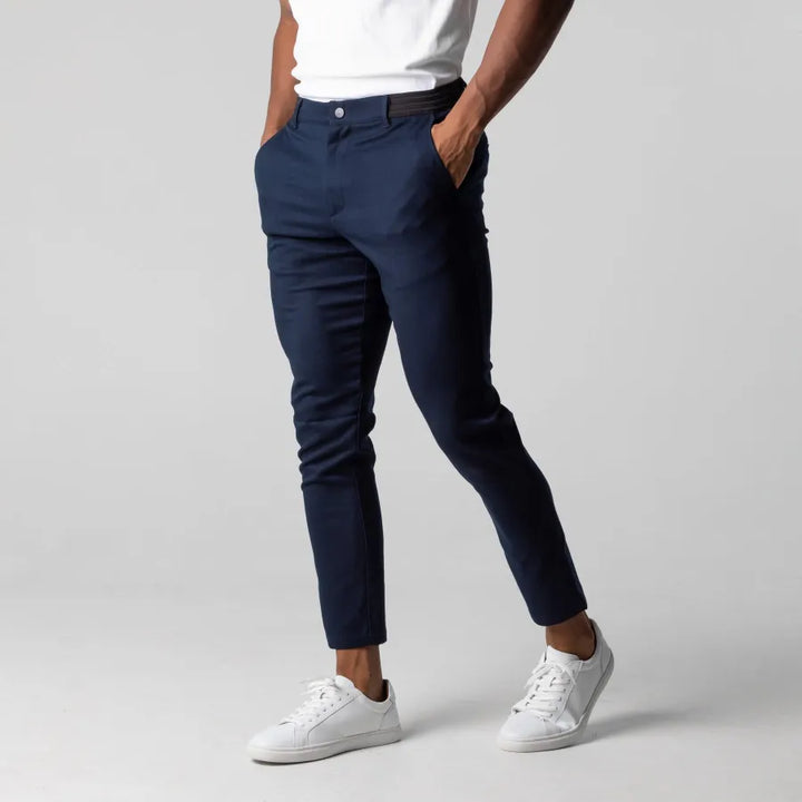 Herren Chinohose Slim Fit – Stretch Businesshose mit schmalem Bein für Freizeit & Büro 4