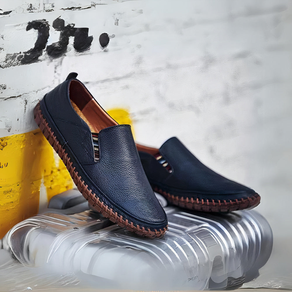 Herren Leder Premium Loafers - Milan 0