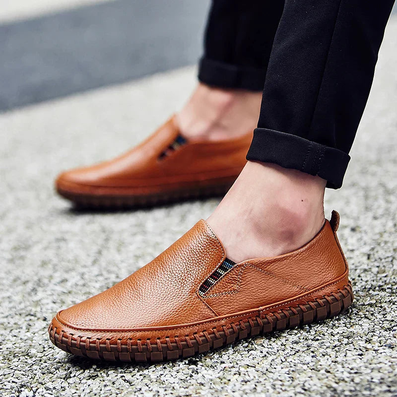 Herren Leder Premium Loafers - Milan 1