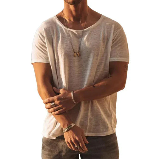 Herren T-Shirt mit Rundhalsausschnitt – Leichtes Sommer-Shirt im lässigen Look für Alltag, Urlaub & Streetstyle 0