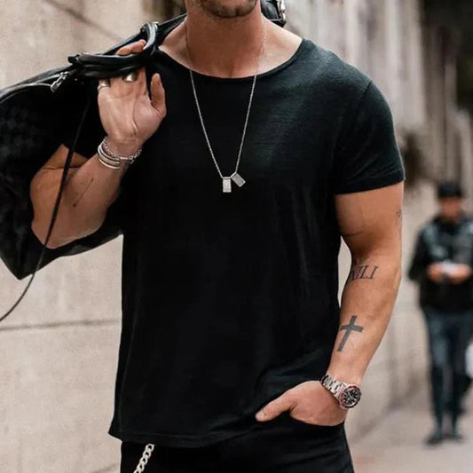 Herren T-Shirt mit Rundhalsausschnitt – Leichtes Sommer-Shirt im lässigen Look für Alltag, Urlaub & Streetstyle 1