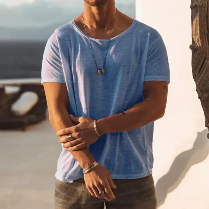 Herren T-Shirt mit Rundhalsausschnitt – Leichtes Sommer-Shirt im lässigen Look für Alltag, Urlaub & Streetstyle 2