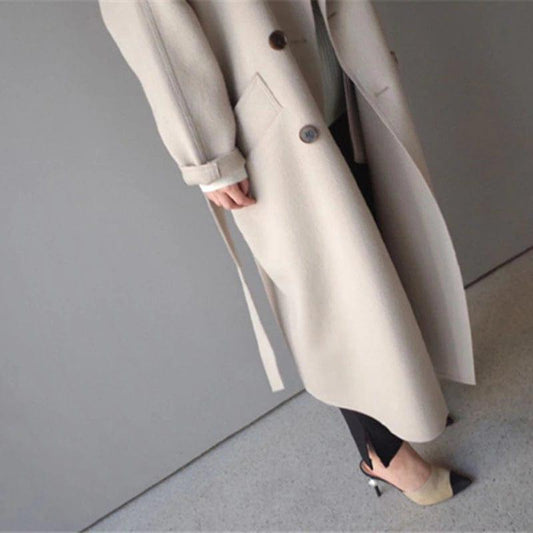 ISABELLE | Langer Wollmantel 1