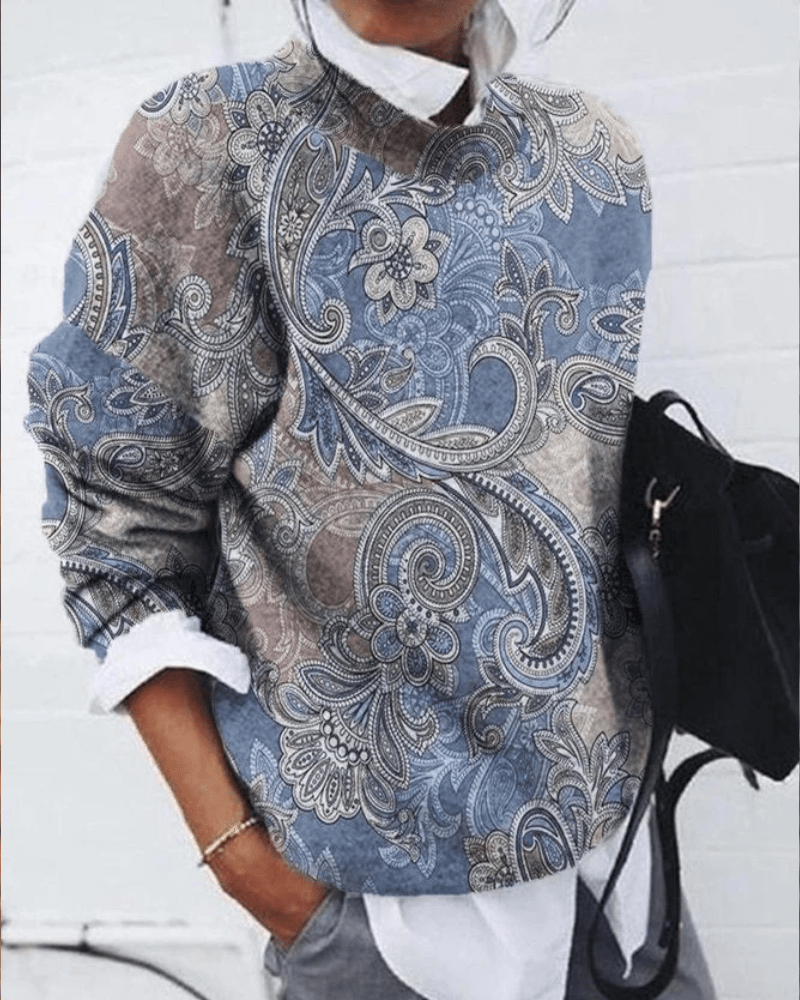 Inès Lavigne - Eleganter Pullover mit Druck 0