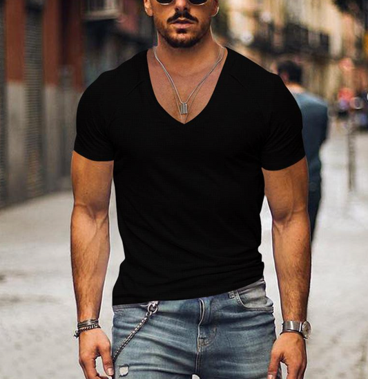 JOHNNI | Herren T-Shirt mit V-Ausschnitt 0