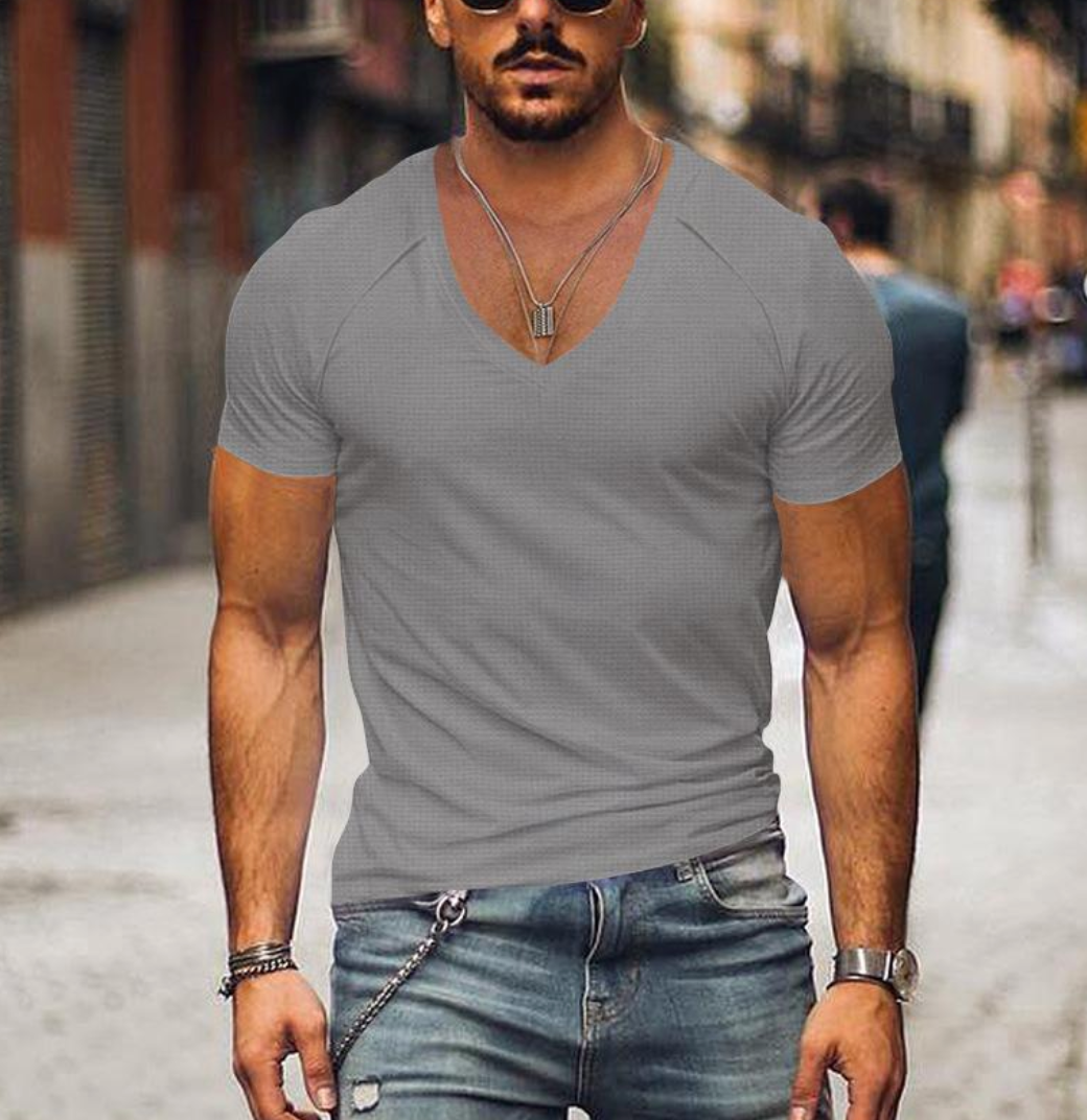 JOHNNI | Herren T-Shirt mit V-Ausschnitt 2