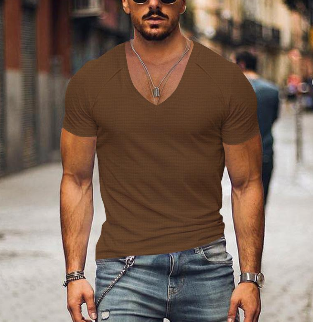 JOHNNI | Herren T-Shirt mit V-Ausschnitt 5