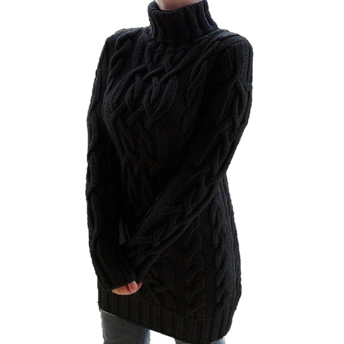 Jacquette - Halte dich kuschelig warm mit diesem stylischen Strickkleid 3