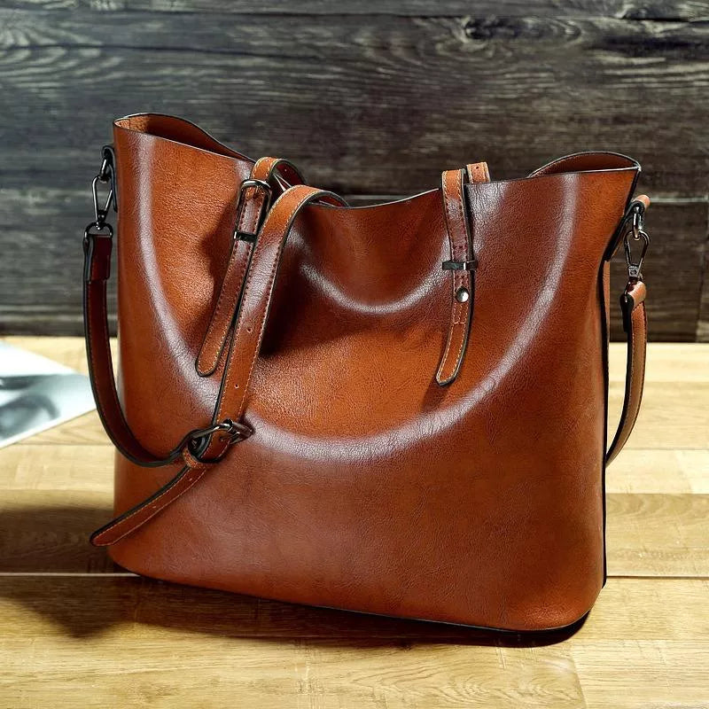 Jamie | Damen Vintage Leder Umhängetasche 0