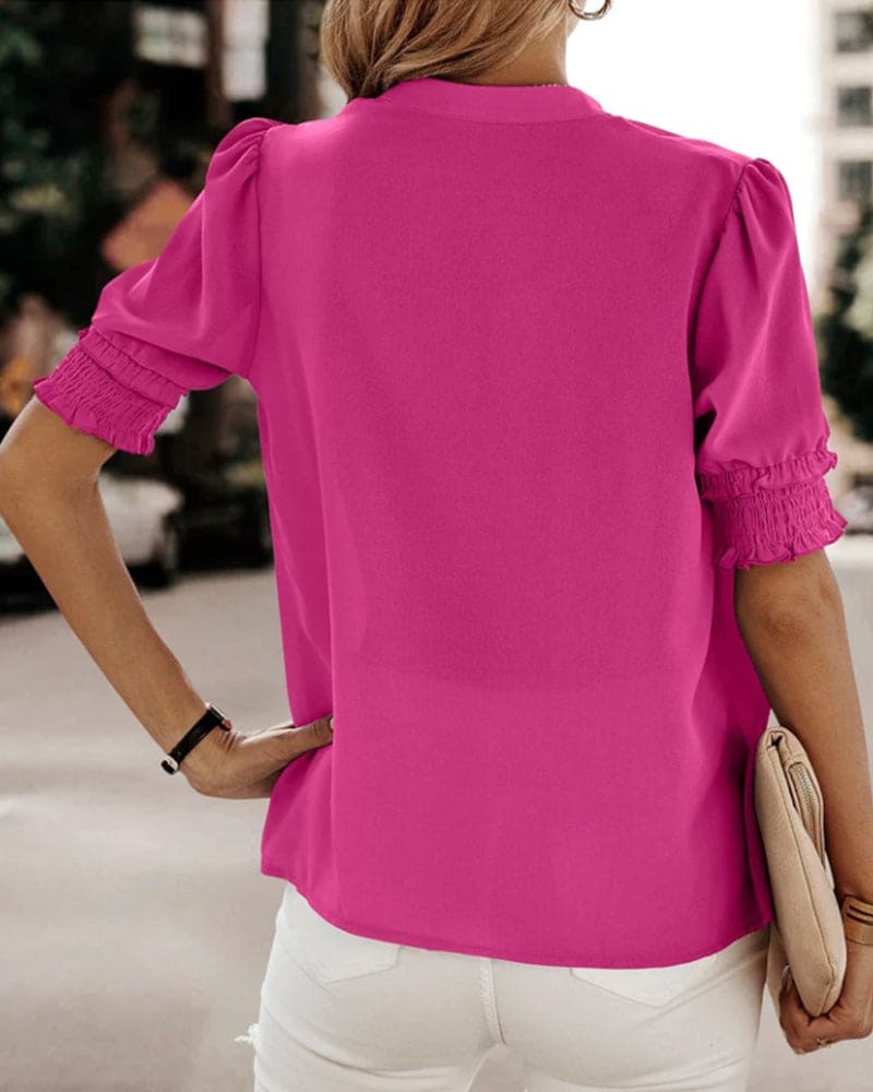 Jente - Bluse mit V-Ausschnitt 2