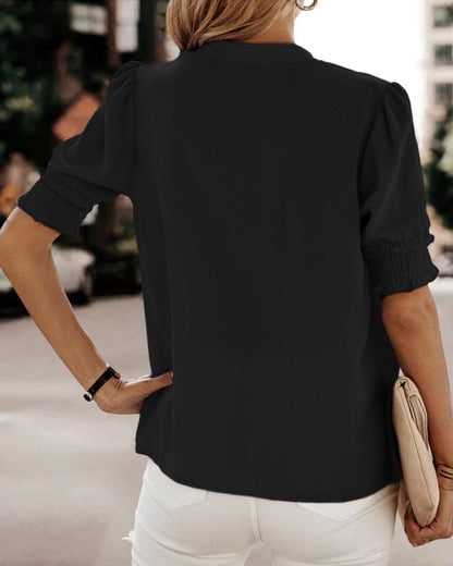 Jente - Bluse mit V-Ausschnitt 6