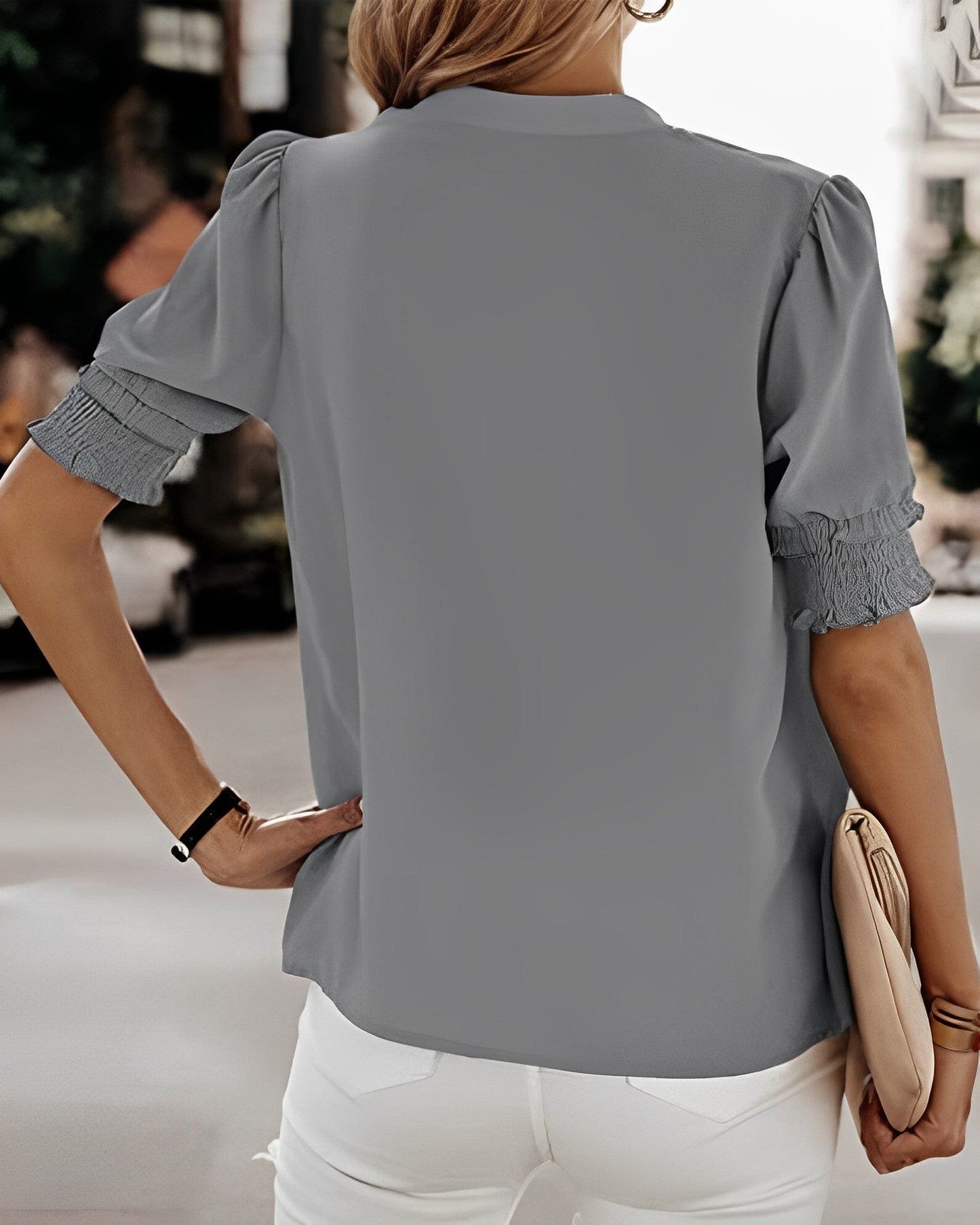 Jente - Bluse mit V-Ausschnitt 8