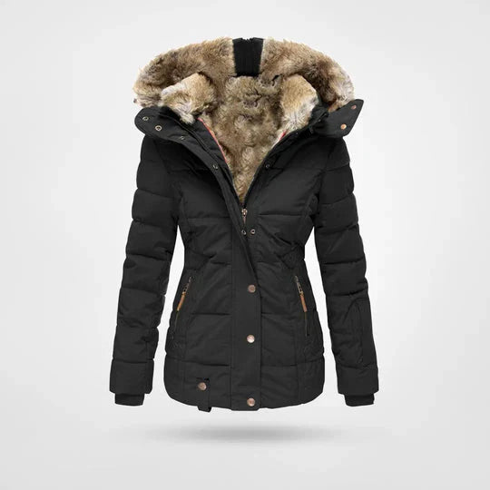 Jessamine - Warme wasserdichte Winterjacke mit Innenfutter und Kapuze 0