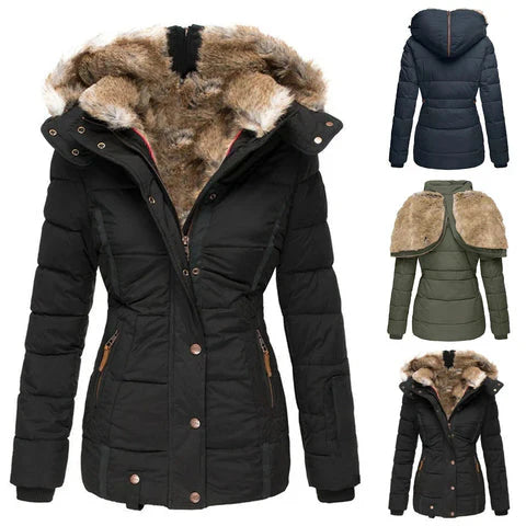 Jessamine - Warme wasserdichte Winterjacke mit Innenfutter und Kapuze 8