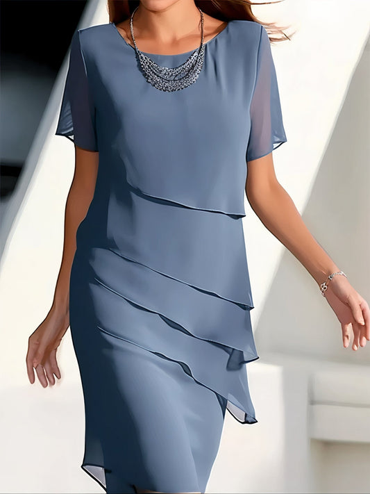 Kalliope -  Sommer Shifon Kleid - Boho - Bequem - Für verschiedene Zwecke für Damen 1