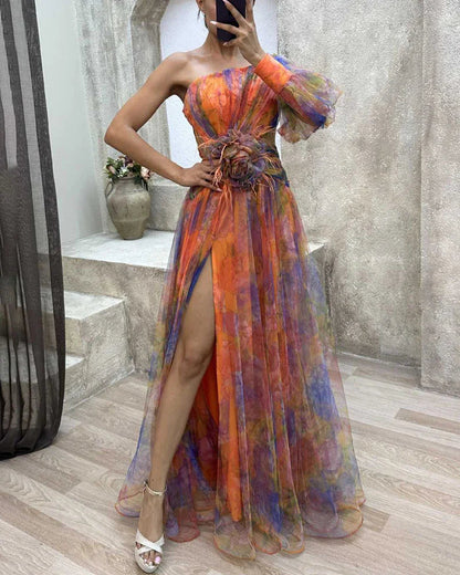 Kimberley - Ein Schulter Partykleid 3