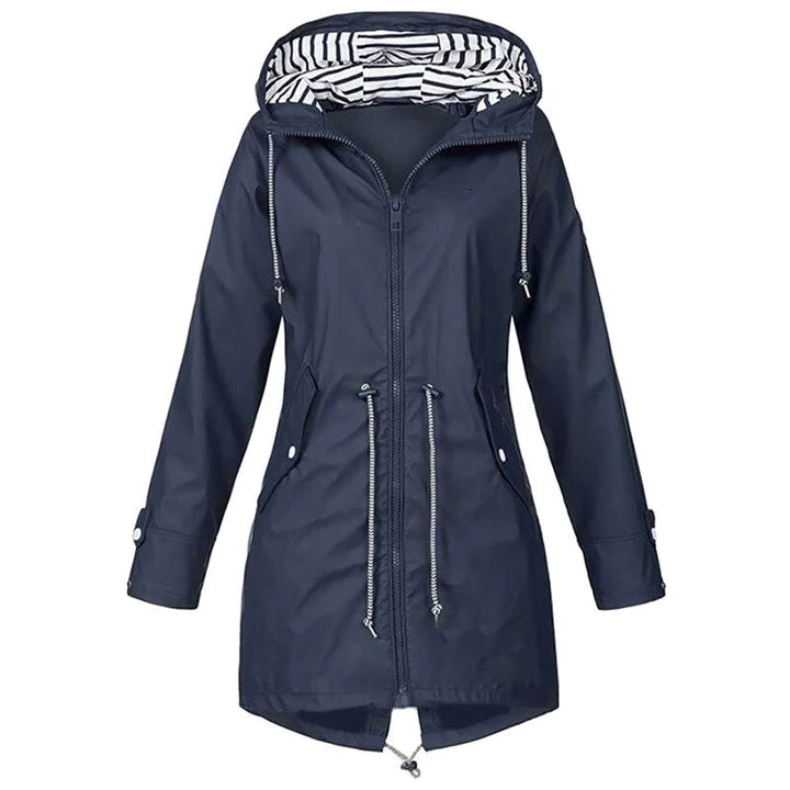 Klassische Stilvolle Wasserdichte Outdoor Regenjacke mit Kapuze für Damen | Klassischer Stil & Ideal für Outdoor-Aktivitäten 2
