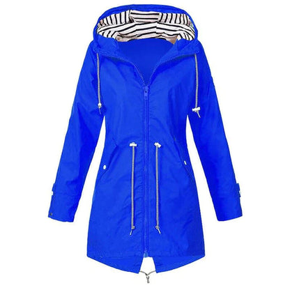 Klassische Stilvolle Wasserdichte Outdoor Regenjacke mit Kapuze für Damen | Klassischer Stil & Ideal für Outdoor-Aktivitäten 3