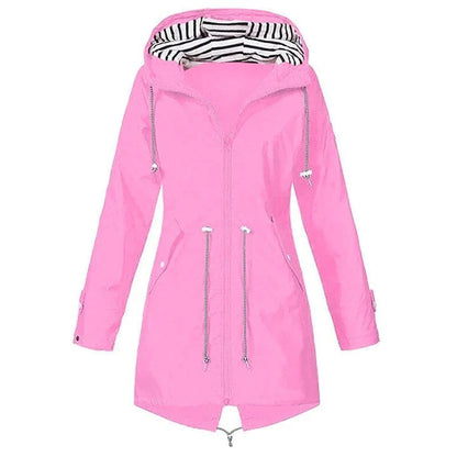 Klassische Stilvolle Wasserdichte Outdoor Regenjacke mit Kapuze für Damen | Klassischer Stil & Ideal für Outdoor-Aktivitäten 4