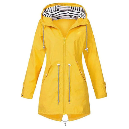 Klassische Stilvolle Wasserdichte Outdoor Regenjacke mit Kapuze für Damen | Klassischer Stil & Ideal für Outdoor-Aktivitäten 5