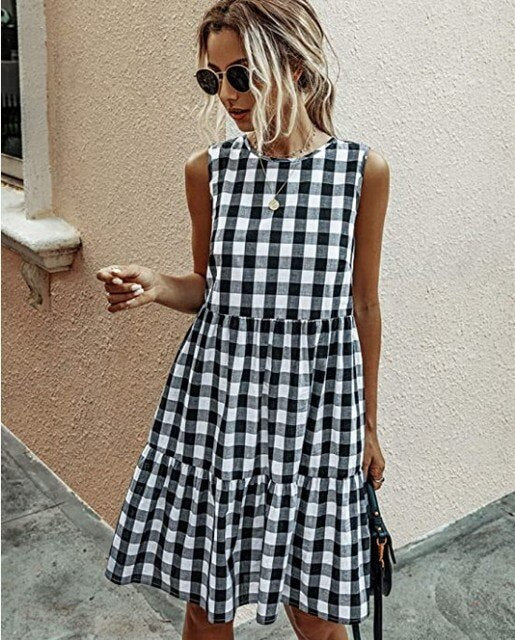 LHURA - Midikleid mit Rüschen 0