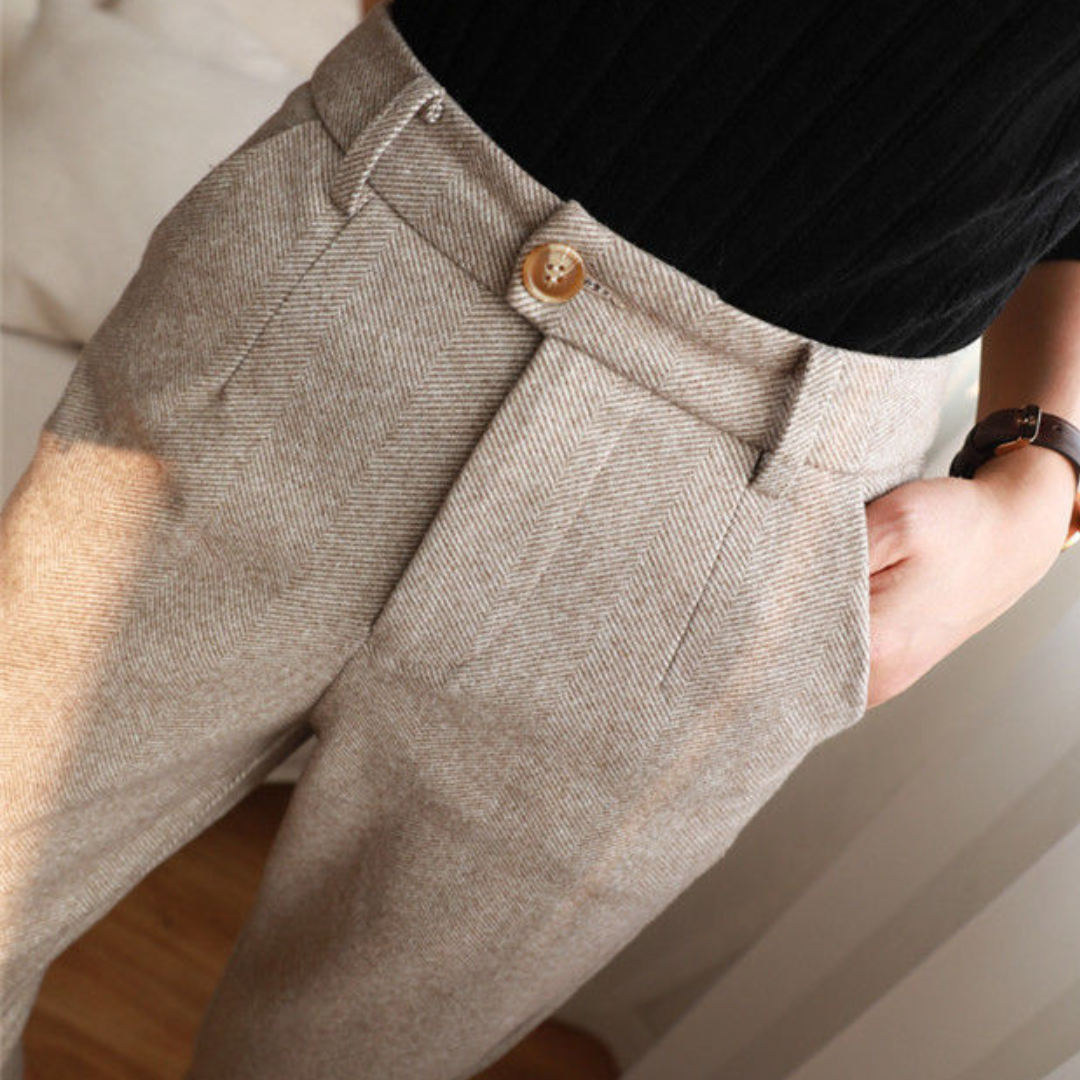 Lana - damenhose aus baumwolle und leinen 3