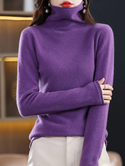 Lässiger Baumwoll-Rollkragenpullover für Damen | Perfekt für lässige Tage 10