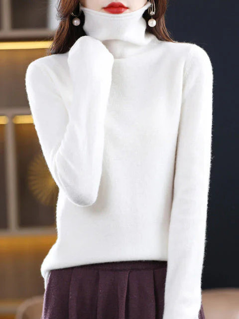 Lässiger Baumwoll-Rollkragenpullover für Damen | Perfekt für lässige Tage 13
