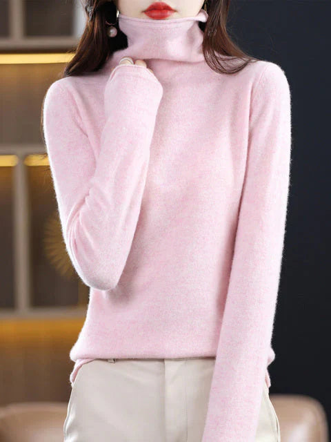 Lässiger Baumwoll-Rollkragenpullover für Damen | Perfekt für lässige Tage 6