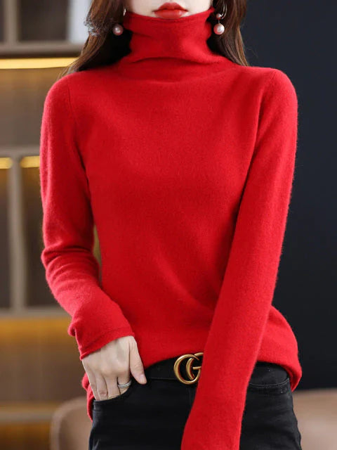 Lässiger Baumwoll-Rollkragenpullover für Damen | Perfekt für lässige Tage 7