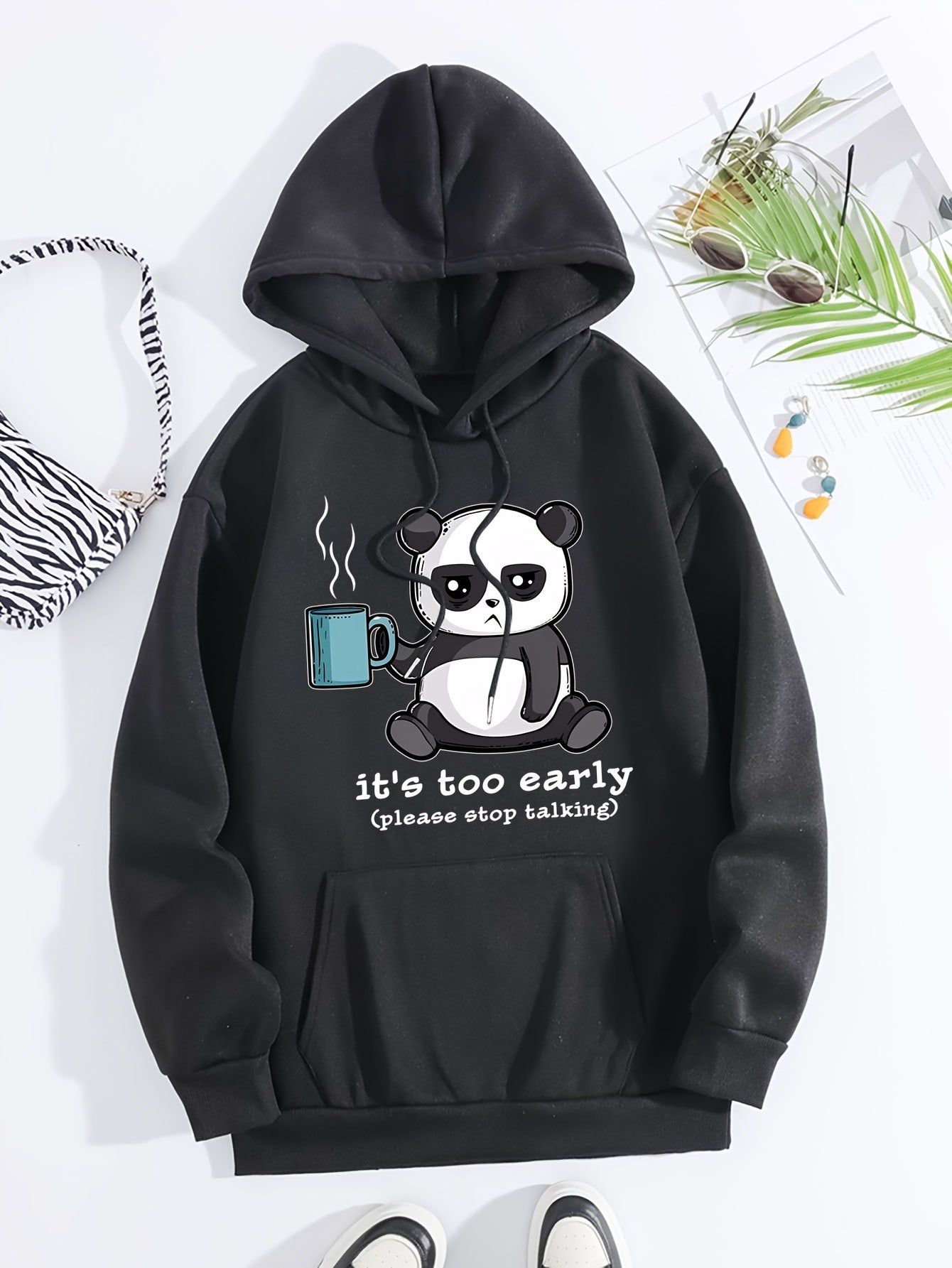 Lässiger Pullover Fleece Hoodie mit Kapuze für Damen | Perfekt für Freizeit 4