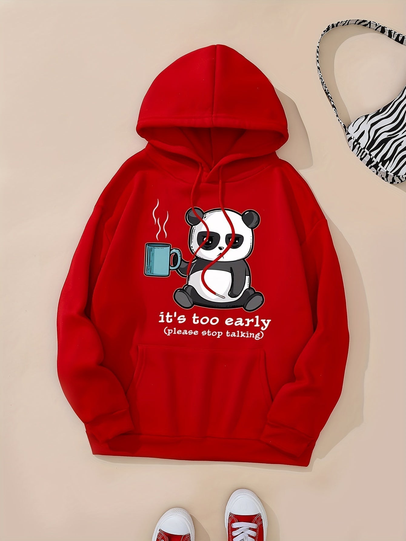 Lässiger Pullover Fleece Hoodie mit Kapuze für Damen | Perfekt für Freizeit 5