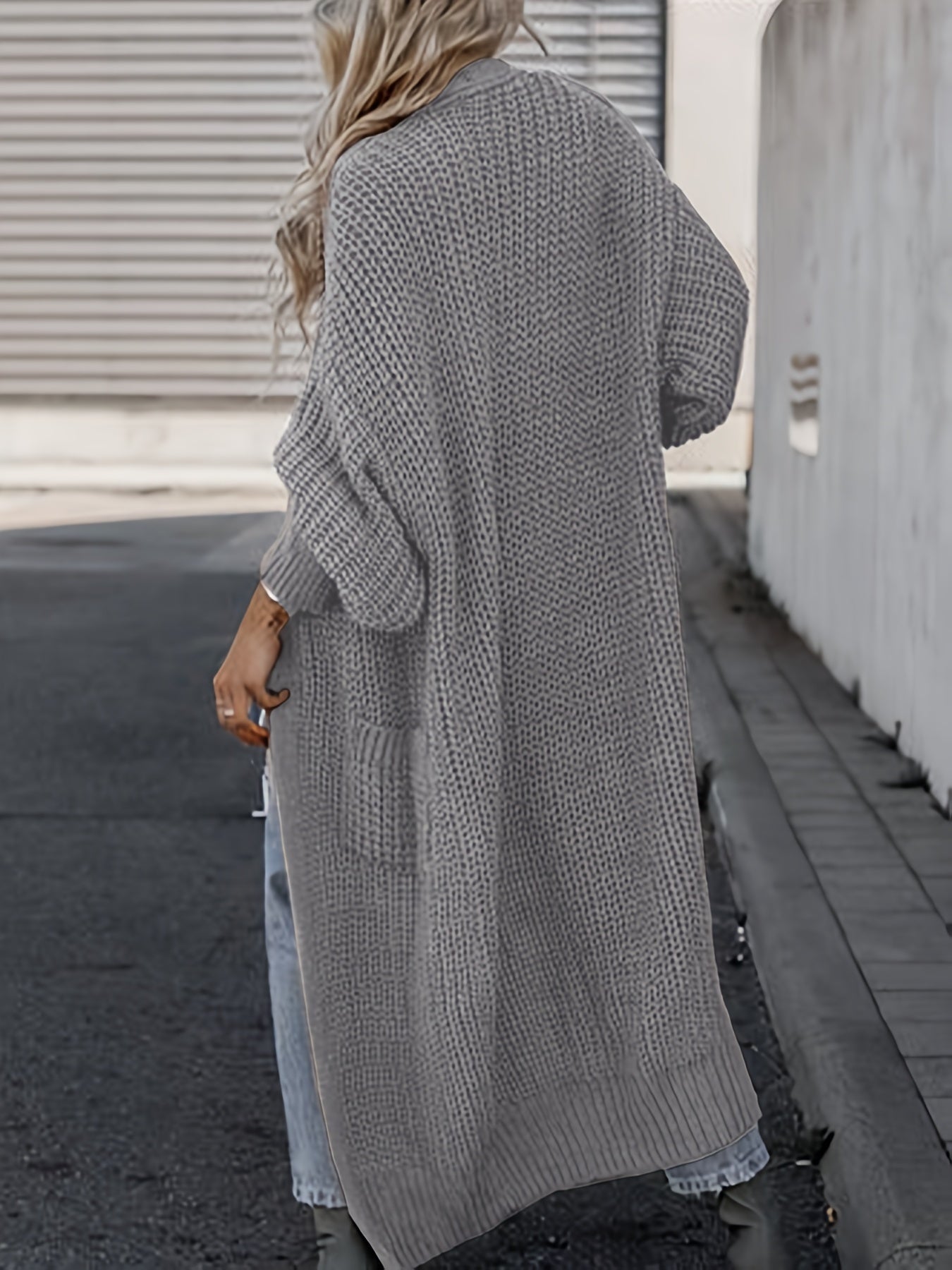 Lässiger Strickcardigan aus Wolle mit Taschen für Damen | Perfekt für den Alltag 7