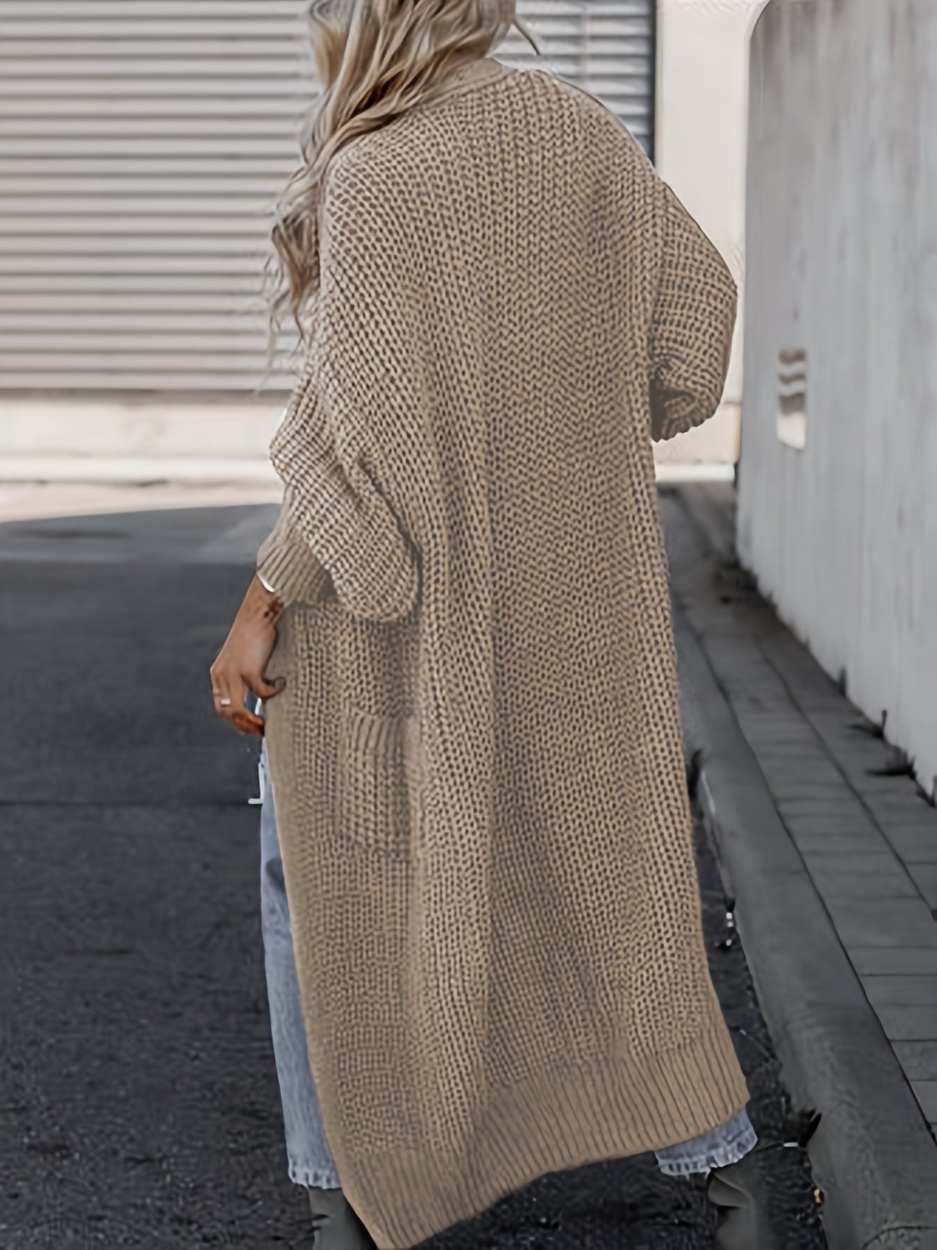 Lässiger Strickcardigan aus Wolle mit Taschen für Damen | Perfekt für den Alltag 8