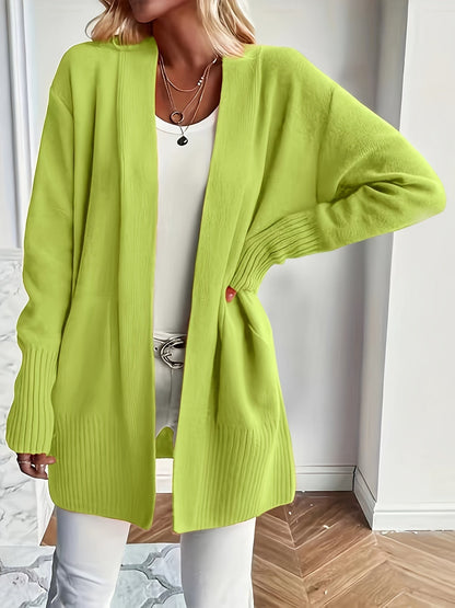 Lässiger Strickwaren-Woll-Cardigan mit Tasche für Damen | Perfekt für den Alltag 1