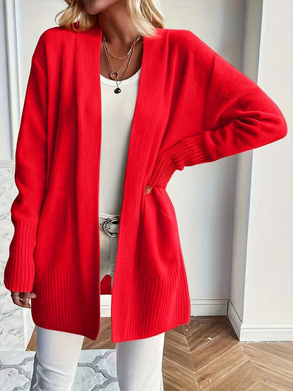 Lässiger Strickwaren-Woll-Cardigan mit Tasche für Damen | Perfekt für den Alltag 3