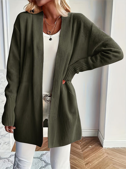 Lässiger Strickwaren-Woll-Cardigan mit Tasche für Damen | Perfekt für den Alltag 6