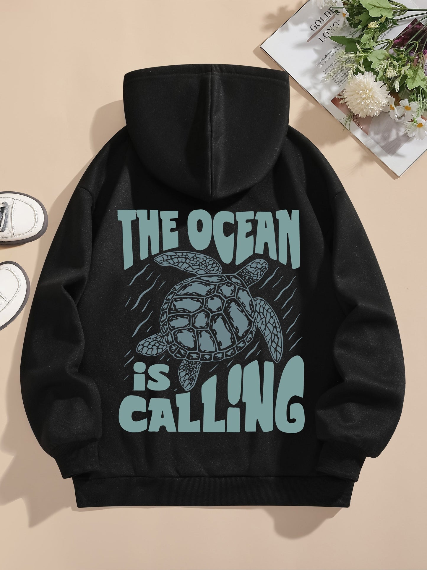 Lässiger Sweat-Pullover-Hoodie mit Backprint und Kapuze für Women | Perfekt für lässige Tage 4