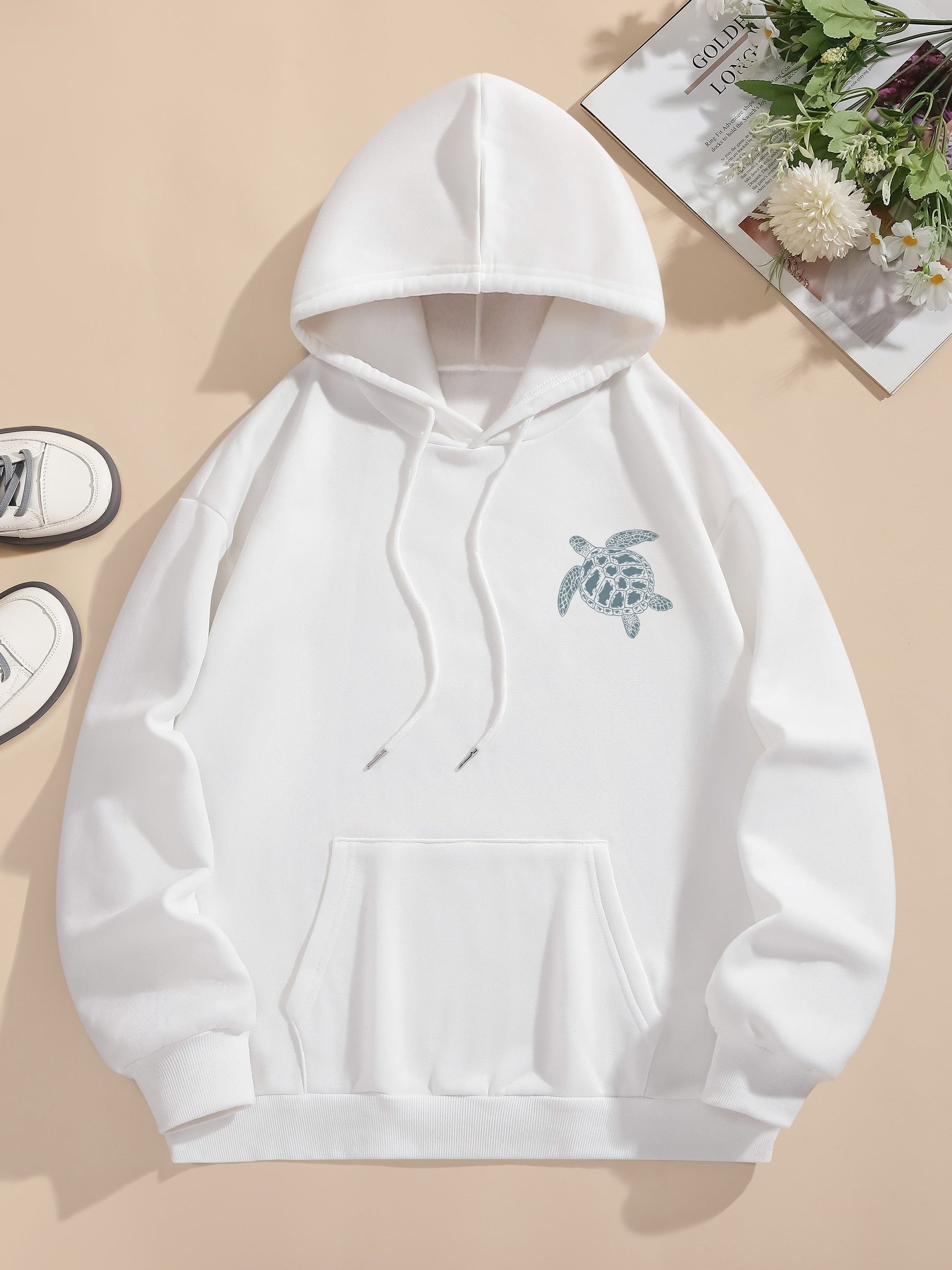Lässiger Sweat-Pullover-Hoodie mit Backprint und Kapuze für Women | Perfekt für lässige Tage 5