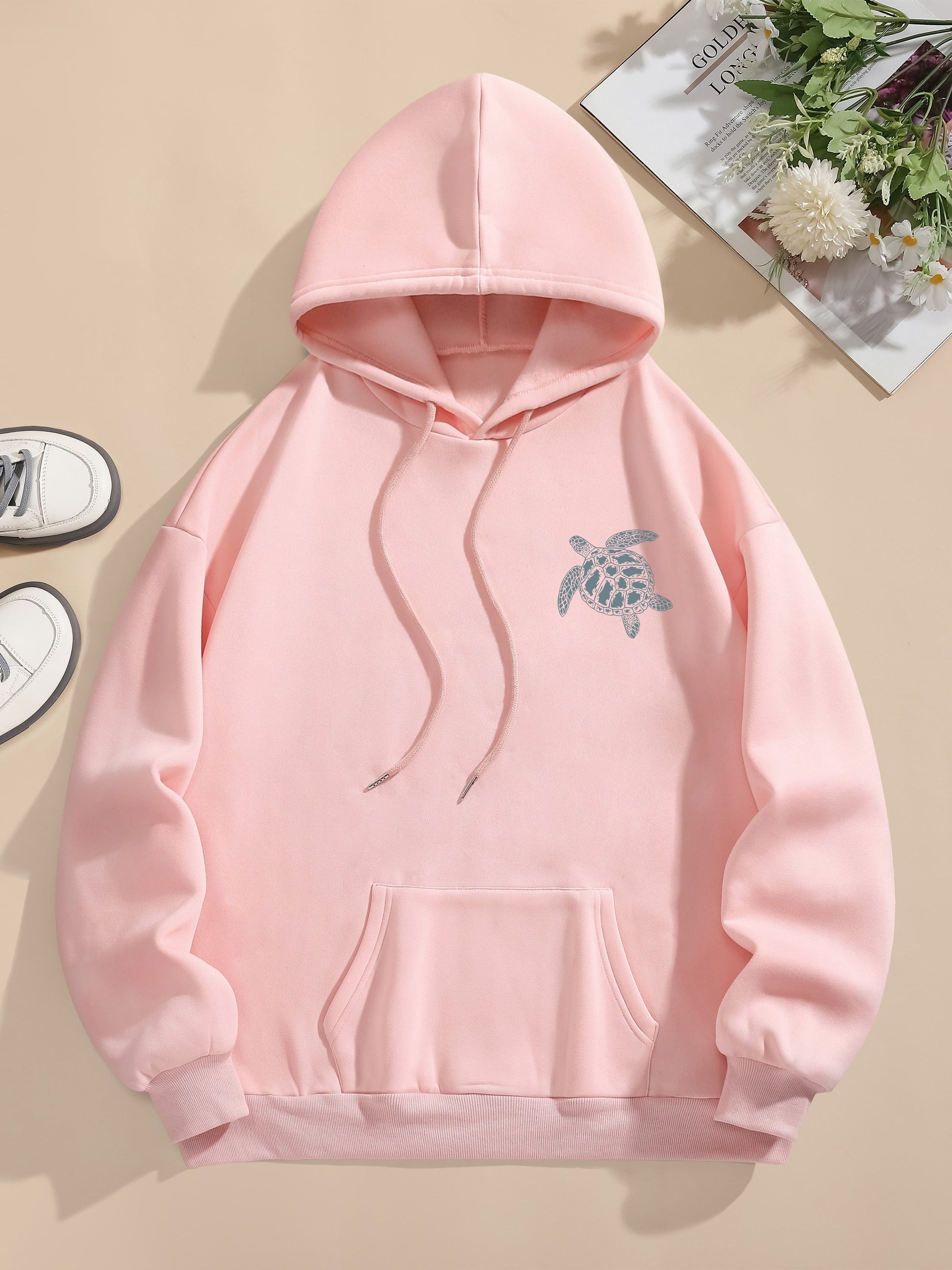 Lässiger Sweat-Pullover-Hoodie mit Backprint und Kapuze für Women | Perfekt für lässige Tage 7