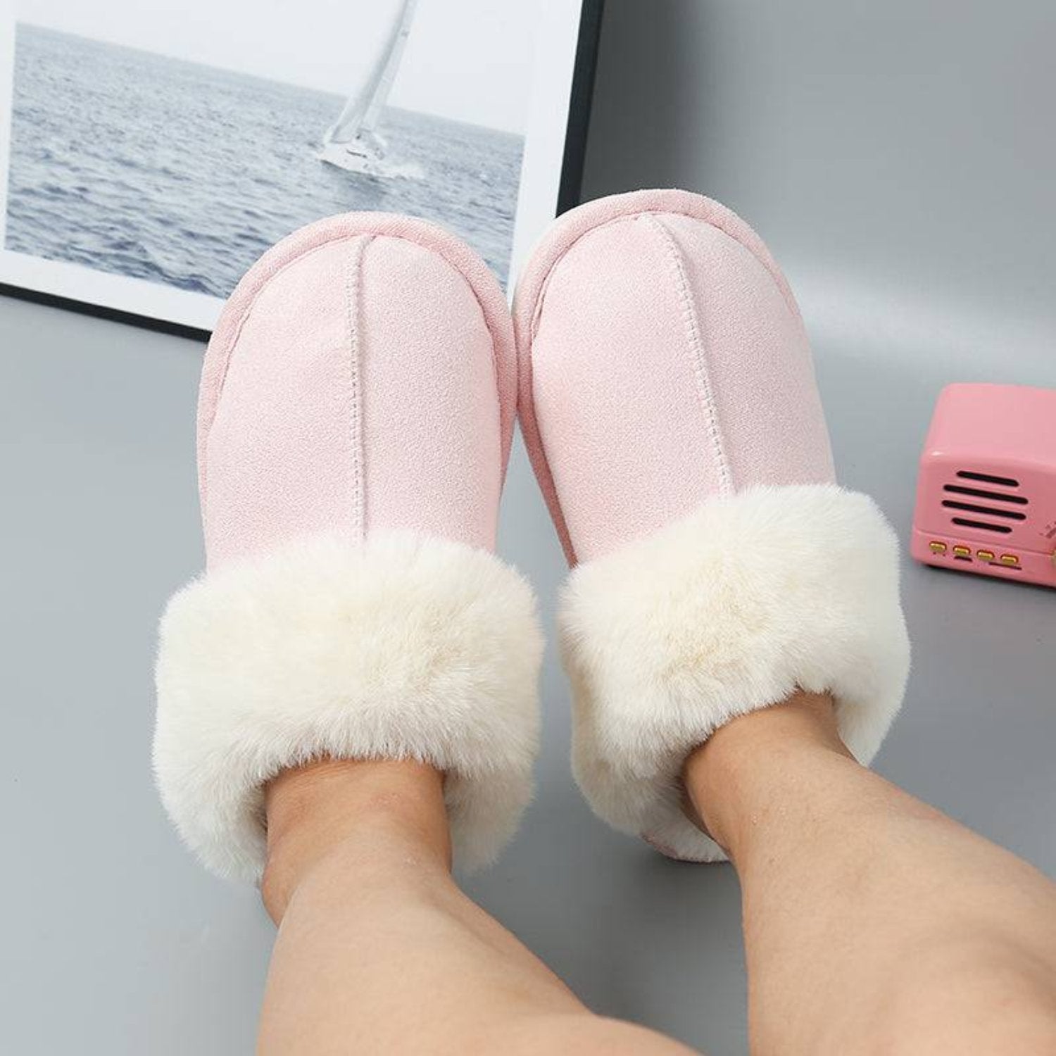 Lore - Hausschuhe - Schick - Komfortabel gemacht - Ideal für Herbst / Winter für Damen 4
