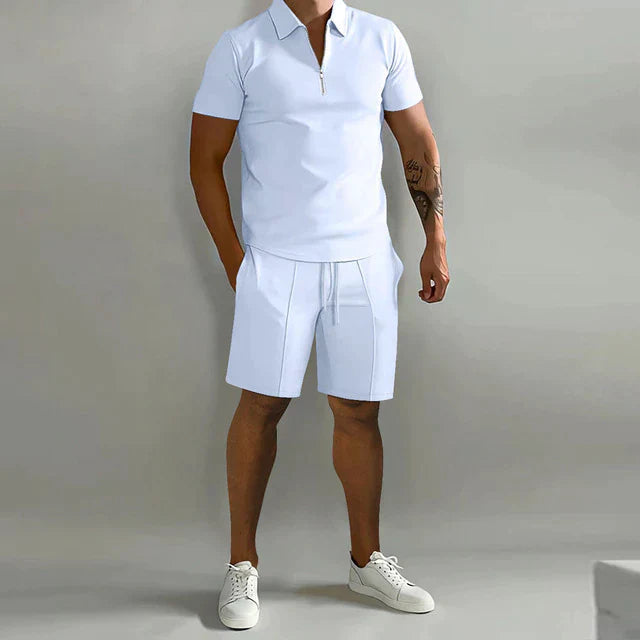 Lorenzo | Zweiteiliges Set - Luxuriöses Polo und Shorts Sommerset für Männer 2