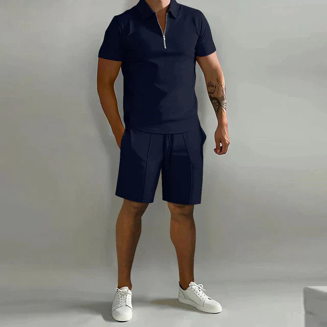 Lorenzo | Zweiteiliges Set - Luxuriöses Polo und Shorts Sommerset für Männer 3