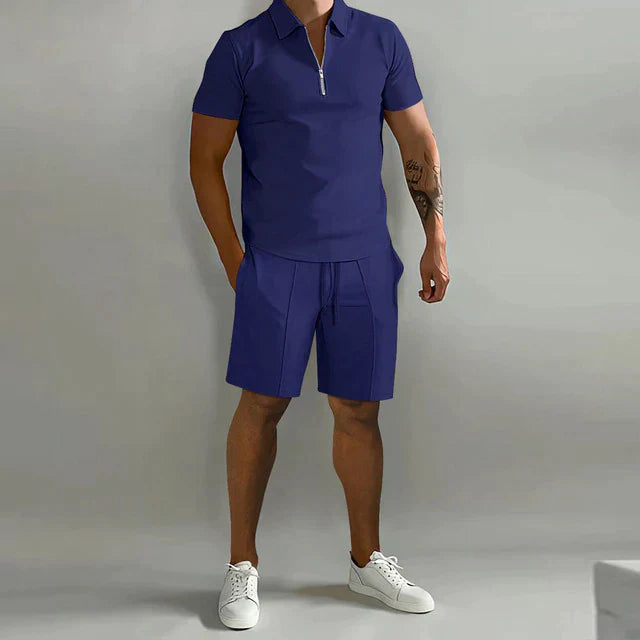 Lorenzo | Zweiteiliges Set - Luxuriöses Polo und Shorts Sommerset für Männer 7